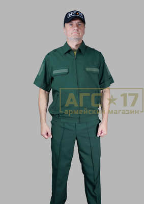 Фотография Костюм офисный кор/рук.- габардин ВКС (олива) 