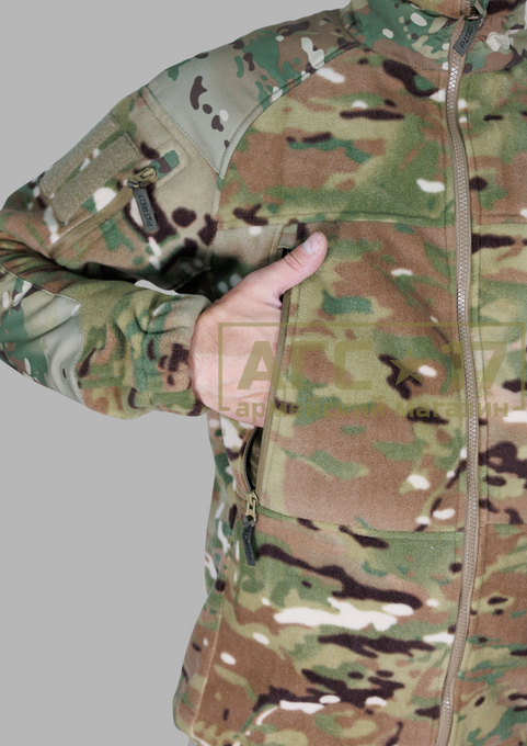 Фото <a href="/catalog/voennaya-odezhda/kofty" hreflang="ru">Кофты</a> - Кофта флис &quot;Patriot&quot; Level 3 (мультикам)