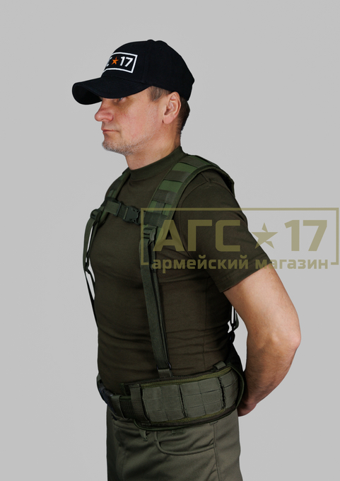 Фото <a href="/catalog/bronezaschita/takticheskie-boevye-poyasa" hreflang="ru">Тактические боевые пояса</a> - Подвес для пояса тактический &quot;АГС-17&quot; (олива)