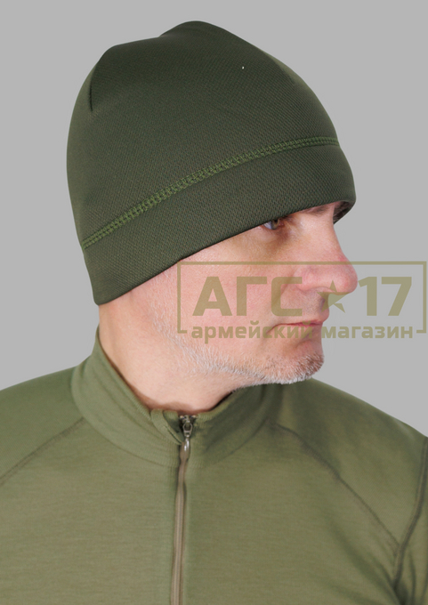 Изображение Шапка флис-лайкра (олива)