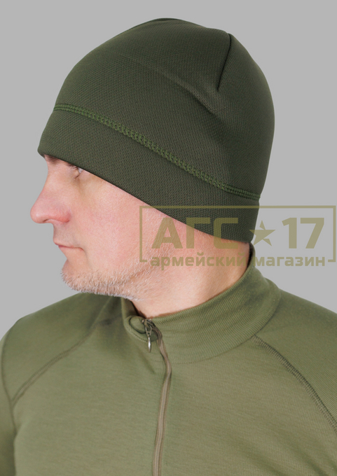 Фото товара Шапка флис-лайкра (олива)